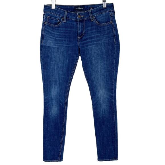 Lucky Brand Women's Jeans 2/26 Lolita Skinny Dark Wash Denim Low Rise Stretch - Picture 1 of 7